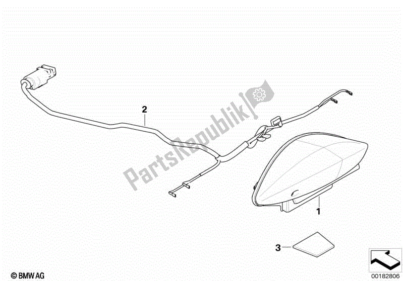 Todas las partes para Luz Trasera Led de BMW R 1200 GS ADV K 255 2008 - 2009