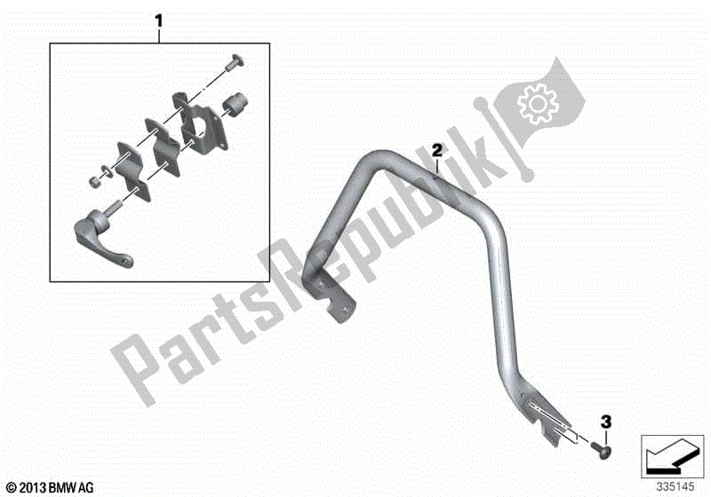 Alle onderdelen voor de Montage Onderdelen, Bmw Navigator van de BMW R 1200 GS ADV K 255 2008 - 2009