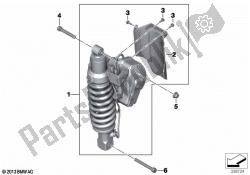 Spring strut, ESA, rear