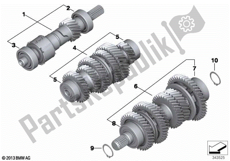 Todas las partes para Ejes De Transmisión de BMW R 1200 GS ADV K 255 2008 - 2009