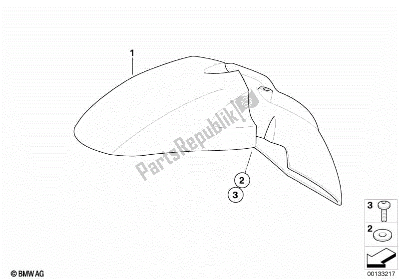 Todas las partes para Cubierta De Rueda, Cfk, Ajuste Ceñido, Delantero de BMW R 1200 GS ADV K 255 2008 - 2009