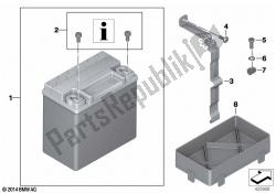 Battery with bracket