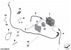 Bowden cable/cable distributor