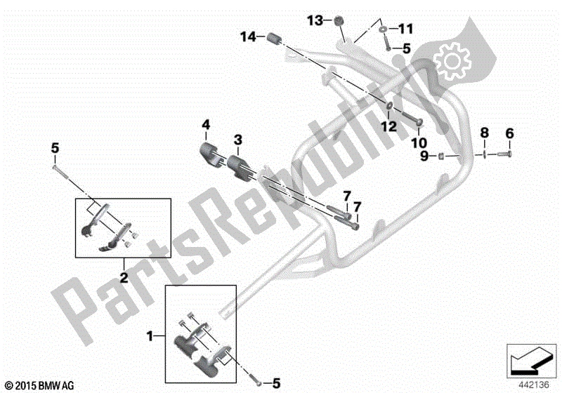 Todas las partes para Soporte De Maleta / Piezas De Montaje de BMW R 1200 GS ADV K 255 2010 - 2013