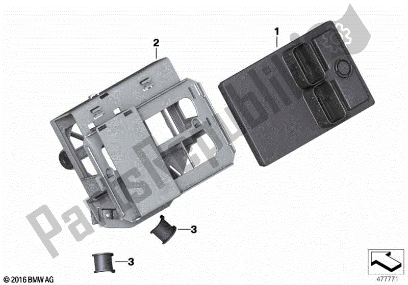 Todas las partes para Electrónica Del Chasis Central de BMW R 1200 GS ADV K 255 2010 - 2013