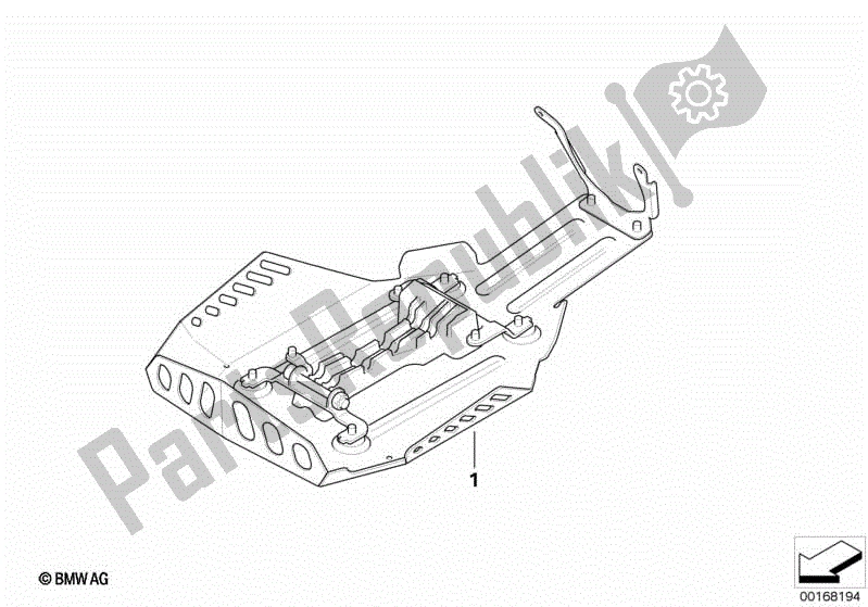 Tutte le parti per il Paramotore, Alluminio, Grande del BMW R 1200 GS ADV K 255 2010 - 2013
