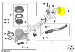 Handbrake assembly handlebar clamp M5