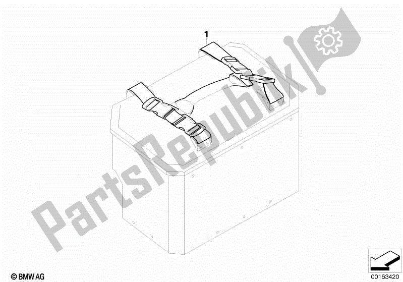 Todas las partes para Asa Para Estuche De Aluminio / Estuche Superior De Aluminio de BMW R 1200 GS ADV K 255 2010 - 2013