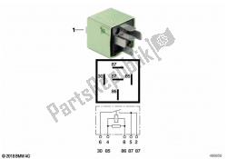 przekaźnik, styk zwierny, biało-zielony