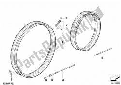 Spoke wheel rim/spoke