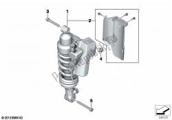 Spring strut, ESA, rear