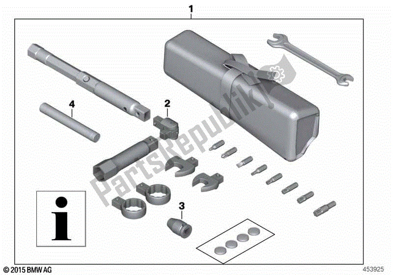 Alle onderdelen voor de Autogereedschap, Servicekit van de BMW R 1200 GS ADV K 51 2012 - 2018