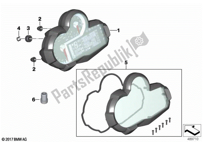 Todas las partes para Combinación De Instrumentos de BMW R 1200 GS ADV K 51 2012 - 2018