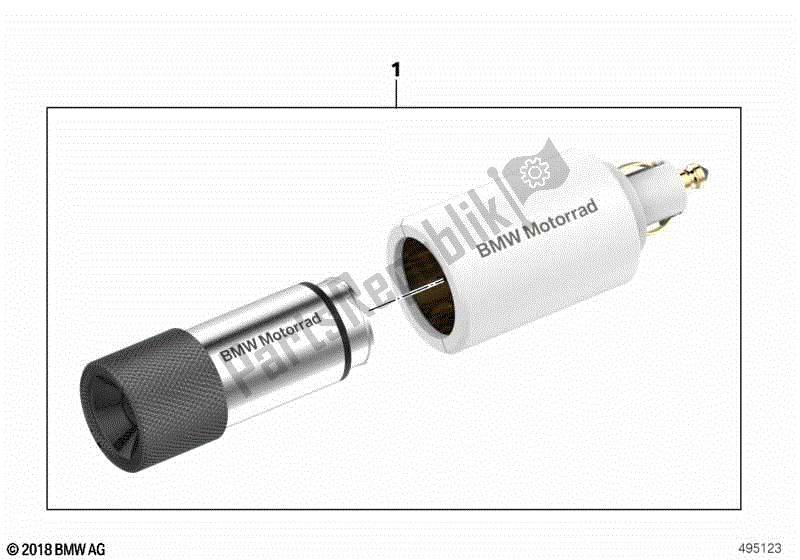 Todas las partes para Linterna Led de BMW R 1200 GS ADV K 51 2012 - 2018