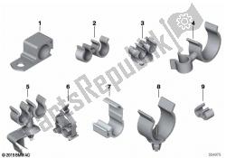 clips de línea, soportes de manguera