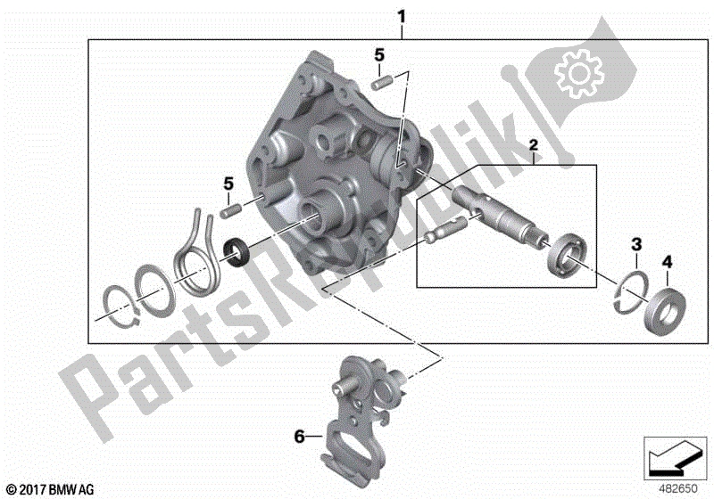 Todas las partes para Cubierta De La Caja De Control De Cambios de BMW R 1200 GS ADV K 51 2012 - 2018