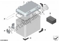 pièces détachées, valise en aluminium