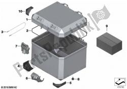 piezas individuales para baúl de aluminio