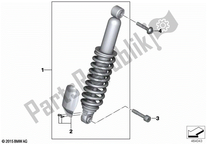 Todas las partes para Puntal De Resorte, Delantero de BMW R 1200 GS ADV K 51 2012 - 2018