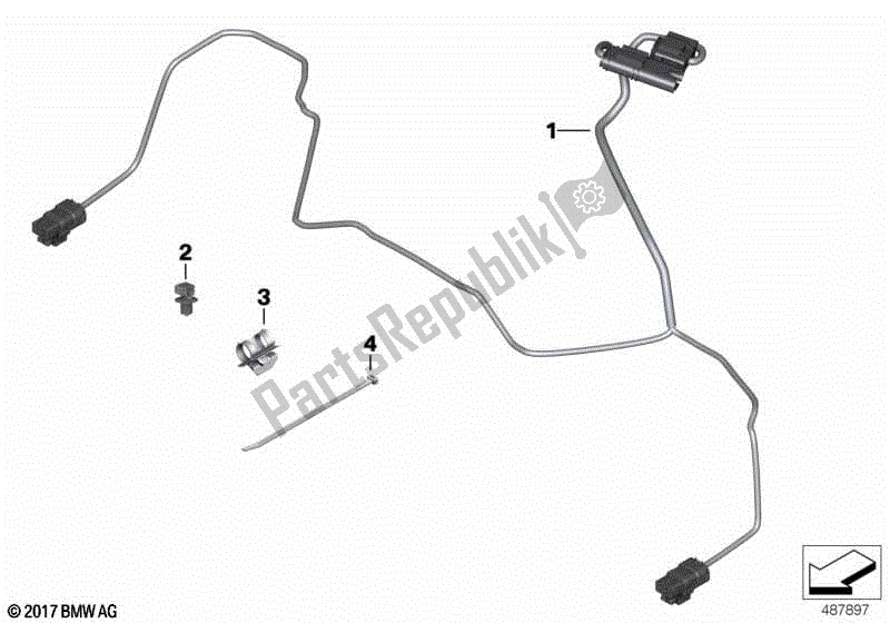 Todas las partes para Haz De Cables Faro Auxiliar F. Led de BMW R 1200 GS ADV K 51 2012 - 2018