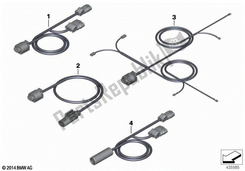 Todas las partes para Cable Auxiliar de BMW R 1200R K 27 2006 - 2010