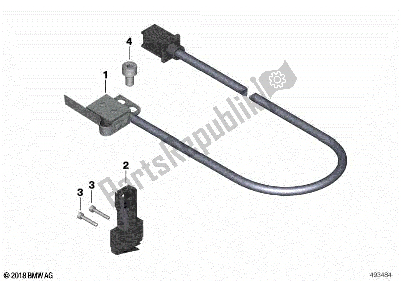 Todas las partes para Interruptor De Luz De Freno Freno De Pie de BMW R 1200R K 27 2006 - 2010