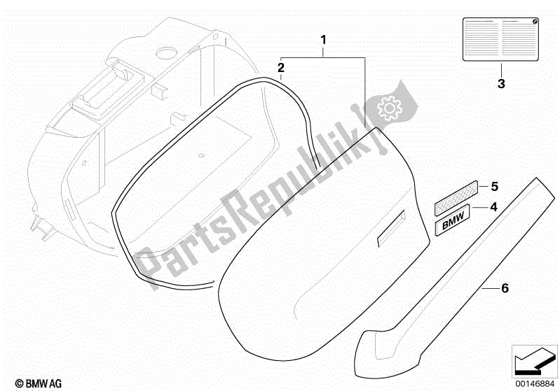 Todas las partes para Tapa De La Caja En La Parte Inferior De La Caja de BMW R 1200R K 27 2006 - 2010