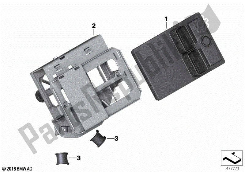 Todas las partes para Electrónica Del Chasis Central de BMW R 1200R K 27 2006 - 2010