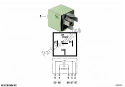 przekaźnik, styk zwierny, biało-zielony