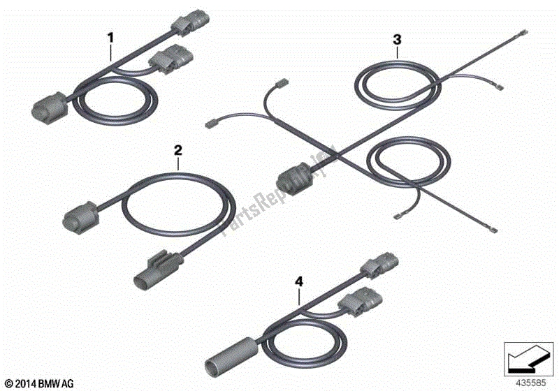 Todas las partes para Cable Auxiliar de BMW R 1200R K 27 2011 - 2014