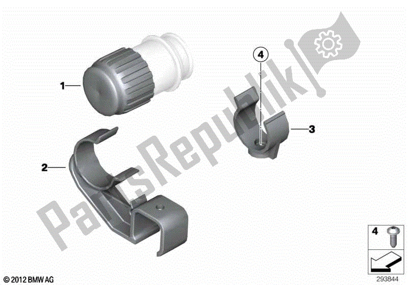 Todas las partes para Tapa Para Enchufe De Diagnóstico de BMW R 1200R K 27 2011 - 2014