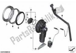 bomba de combustível e sensor de nível de combustível