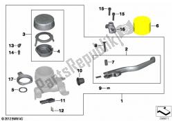 conjunto do travão de mão braçadeira de guiador m5