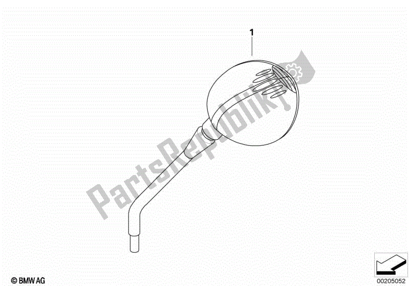 Todas las partes para Espejo Retrovisor, Ovalado de BMW R 1200R K 27 2011 - 2014