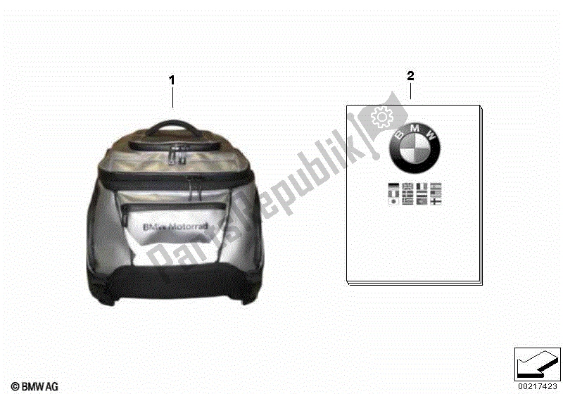 Todas las partes para Softbag Pequeño de BMW R 1200R K 27 2011 - 2014