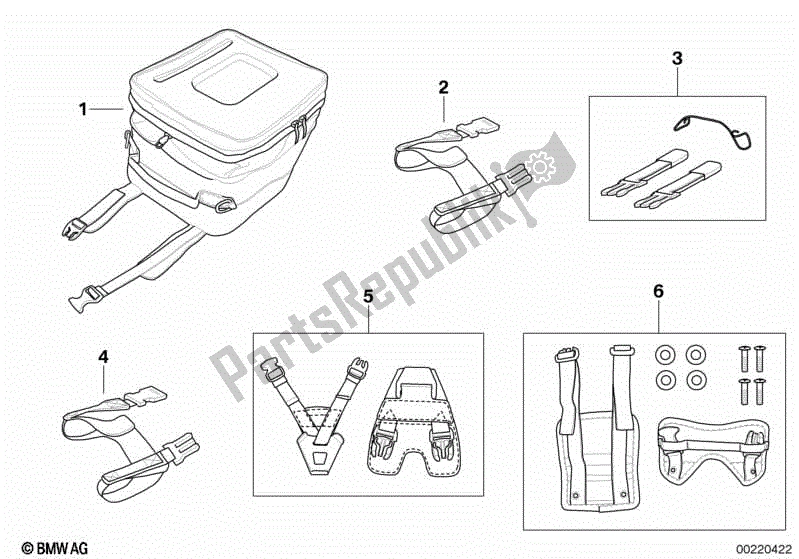 Todas las partes para Bolsa De Depósito Universal de BMW R 1200R K 27 2011 - 2014