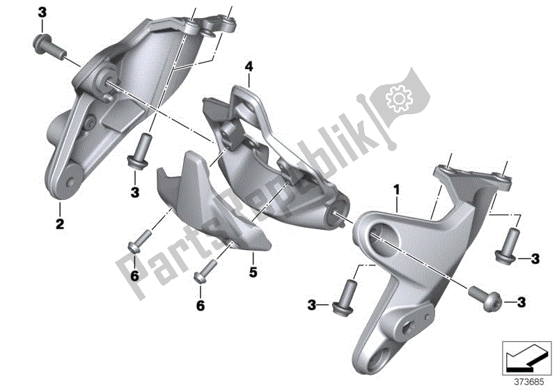 Todas las partes para Soporte F Grupo De Instrumentos de BMW R 1200R K 53 2014 - 2018