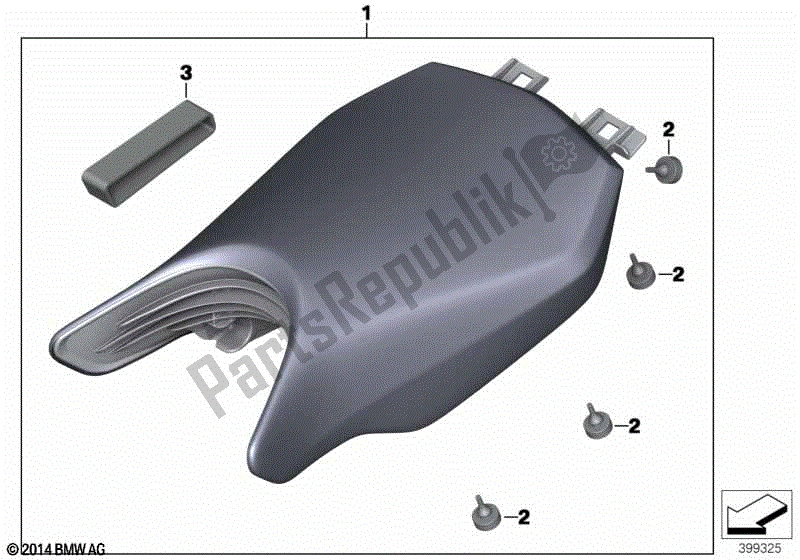 Todas las partes para Asiento Del Conductor de BMW R 1200R K 53 2014 - 2018