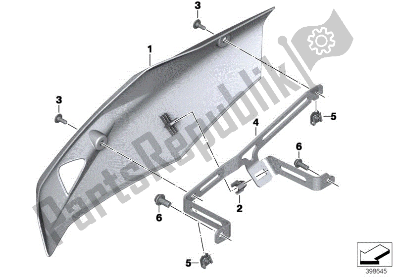 Todas las partes para Spoiler Del Motor de BMW R 1200R K 53 2014 - 2018