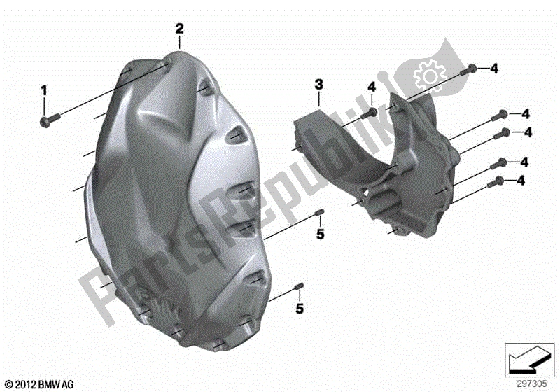 Todas las partes para Tapa Frontal / Tanque De Aceite de BMW R 1200R K 53 2014 - 2018