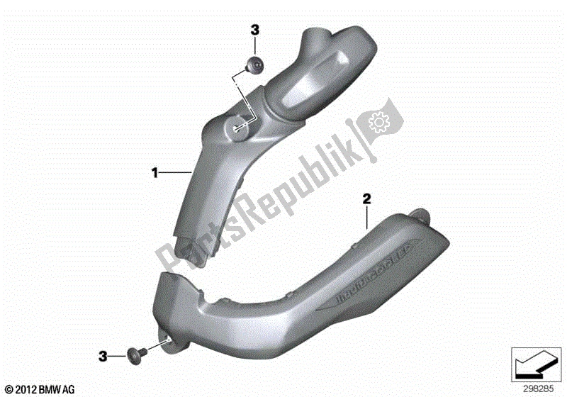 Todas las partes para Cubierta De La Bobina De Encendido / Conducto De Cableado de BMW R 1200R K 53 2014 - 2018