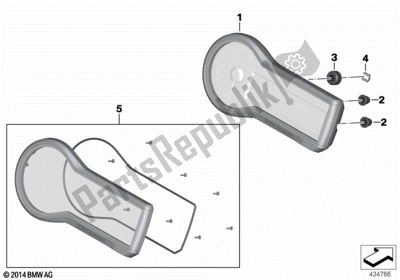 Todas las partes para Cuadro De Instrumentos - Sport Line de BMW R 1200R K 53 2014 - 2018