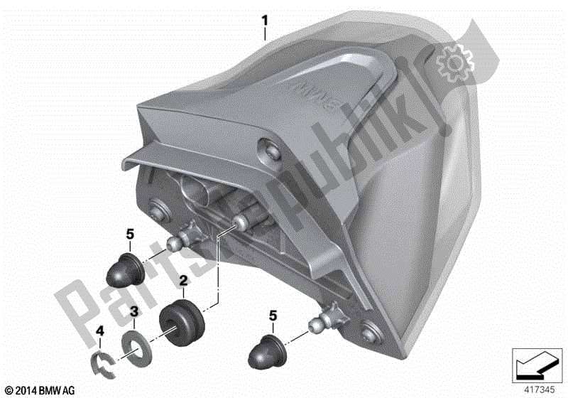 Todas las partes para Luz Trasera Led de BMW R 1200R K 53 2014 - 2018