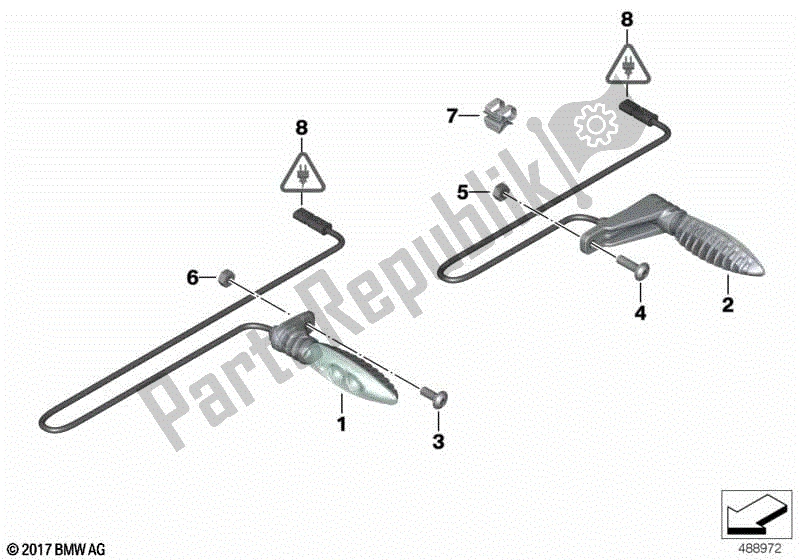 Todas las partes para Indicador De Giro Led de BMW R 1200R K 53 2014 - 2018