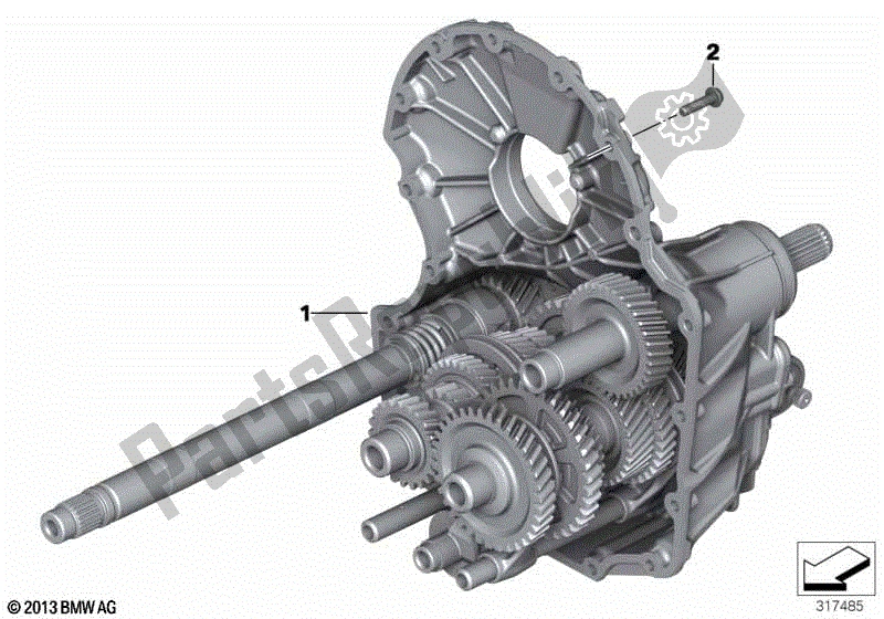 Todas las partes para Transmisión Manual de BMW R 1200R K 53 2014 - 2018