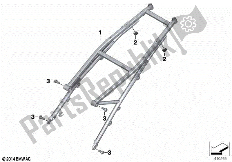 Todas las partes para Marco Trasero de BMW R 1200R K 53 2014 - 2018