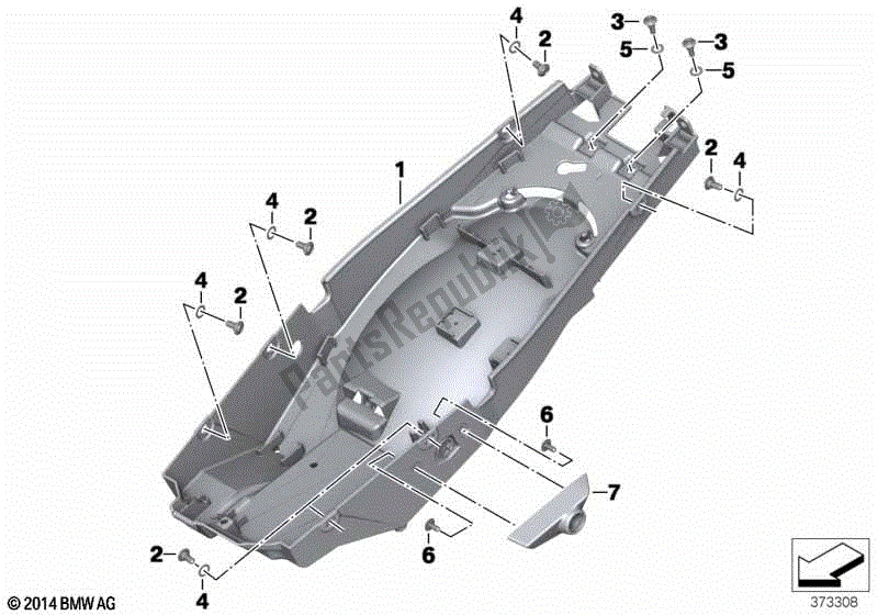 Todas las partes para Cubierta De La Rueda Trasera de BMW R 1200R K 53 2014 - 2018