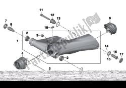 Rear wheel swinging arm