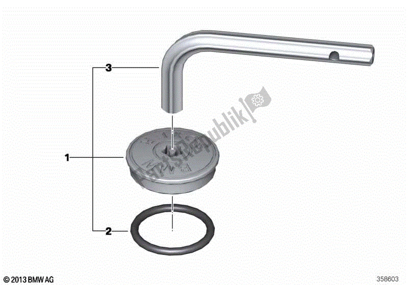 Todas las partes para Tornillo De Seguridad Para Boca De Llenado De Aceite de BMW R 1200R K 53 2014 - 2018