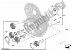 Set camshaft bearing differential cover